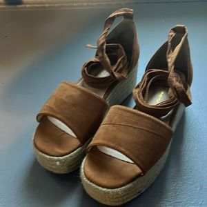 Platform wedge sandals